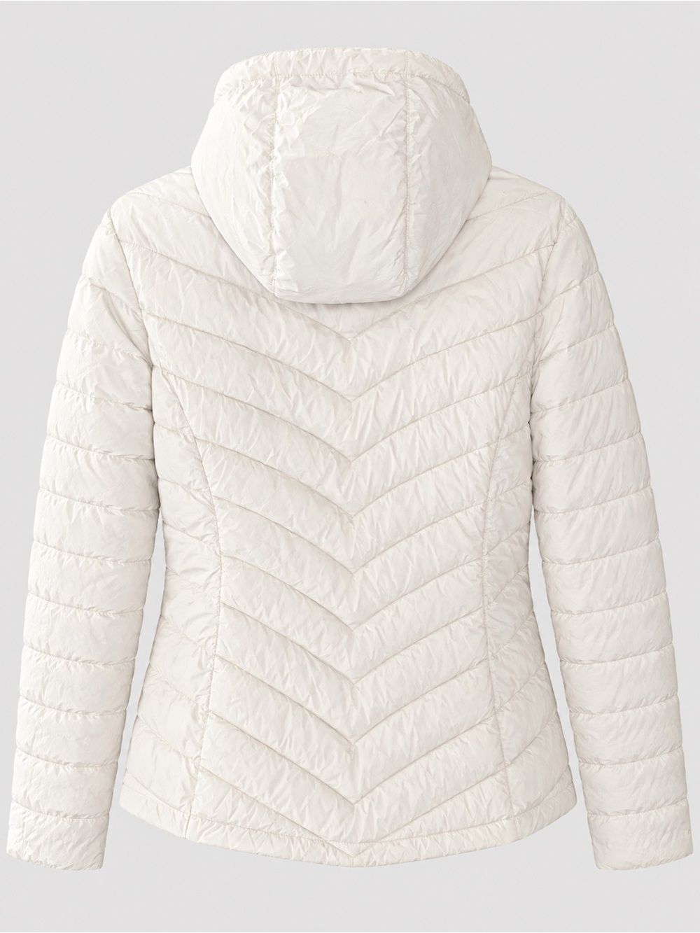 Free Country Women’s White Quilted Puffer Jacket Pink Lining Full Zip Large NWT - Picture 2 of 7